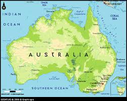 From australiamap.net showing nuclear and uranium sites including dump sites. Map Of Australia Australia Map Map Physical Map