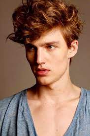 He S My Perfect Vision Of Peter For My Novel Second Star Sharp Cheekbones Thick Auburn Hair A Face Curly Hair Styles Long Hair Styles Men Long Hair Styles