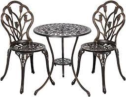 Christopher knight home hallandale cast aluminum outdoor dining set. New Best Choice Products 3 Piece Cast Aluminum Patio Bistro Set Outdoor Fu Cast Aluminum Patio Furniture Aluminum Patio Furniture Outdoor Patio Furniture Sets
