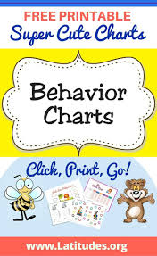 Free Printable Behavior Charts For Kids First Grade Stuff