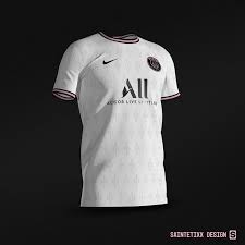 Die logos sind in gelb gehalten. So Konnte Das Psg 21 22 Auswartstrikot Aussehen Nur Fussball