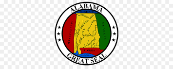 Although montgomery is its capital, the largest city in the state of alabama is birmingham, which is the most industrialized as well. Siegel Der Alabama Flagge Von Alabama Grosse Siegel Der Vereinigten Staaten Dichtung Png Herunterladen 750 350 Kostenlos Transparent Text Png Herunterladen