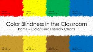 Color Blindness In The Classroom Part 1 Color Blind