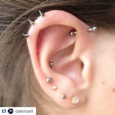 Slick Styled Steel On Instagram Excited To Have Dakota Back Check Out Her Piercings On Instagram Bar Stud Earrings Simple Stud Earrings Tiny Stud Earrings