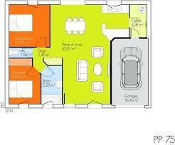 Maison 80m2 3d 2 Chambres Recherche Google Plan Maison Plan Maison 2 Chambres Plan Maison Plain Pied
