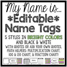 So much more useful than rigid concepts such as the alphabet. Editable Student Name Tags Primary Cursive Alphabet Line Tpt