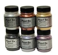 Jacquard Pearl Ex Powder Pigments, Assorted Metallic Colors, Set of 6