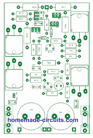 100w amplifier circuit with pcb. Diy 100 Watt Mosfet Amplifier Circuit Homemade Circuit Projects