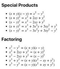 Factoring Rules Algebra Maths Math Formulas Learning Mathematics Maths Algebra