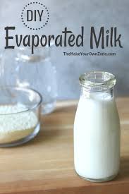 Cream can be used as a replacement for evaporated milk in sauces, soups, pie fillings, baking, casseroles, frozen desserts and custards at a 1:1. Diy Evaporated Milk The Make Your Own Zone