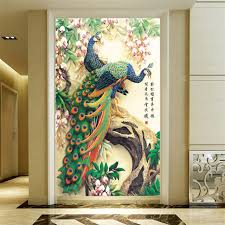 Us $4.18 40% off|full square &round animal diamond painting peacock head icon full square diy 5d diamond mosaic sticker home decoration. Wall Art Peacock Painting 1280x1280 Wallpaper Teahub Io