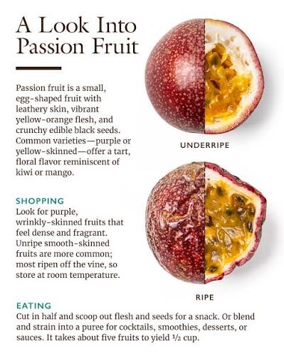 Passion fruit can be a little intimidating. If you've spotted that reddish  fruit at the grocery store and weren't quite sure what to do with it, this  is your guide to how