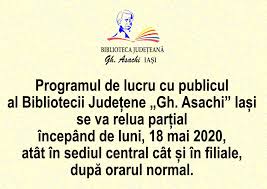 Discounts up to 50% оff the official prices. Reluarea ActivitÄƒÅ£ii Bibliotecii JudeÅ£ene Gh Asachi Iasi Biblioteca JudeÅ£eanÄƒ Gheorghe Asachi Iasi