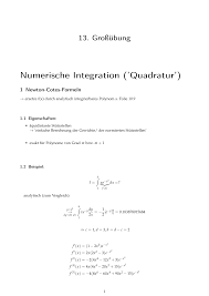 Numerische integration mittels summierter trapezregel. Https Www Igpm Rwth Aachen De Numa Numamb Ss12 Gruebung13 Pdf