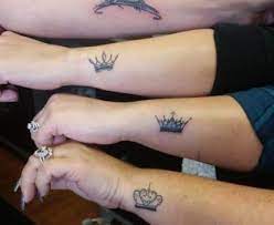 40 Amazing Mother Daughter Tattoos Ideas To Show Your Lovely Bonding Tattoos For Daughters Minimalist Tattoo Crown Tattoos For Women