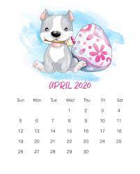 Free Printable 2020 Cute Dog Calendar The Cottage Market Dog Calendar Calendar Printables Cute Calendar
