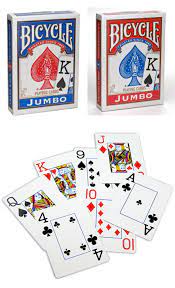 Bicycle Jumbo Index Rider Back Playing Cards Red And Blue 2 Count Bicycle Playing Cards Cards Playing Cards
