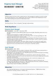 Most asset manager positions are found within the real estate industry. Asset Manager Resume Samples Qwikresume