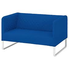 Knopparp 2er Sofa Knisa Leuchtend Blau Ikea Osterreich Small Sofa Sofa Fabric Sofa