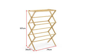 I love mine, so much that i bought two. Ovela Bamboo Foldable Clothes Drying Rack Kogan Com
