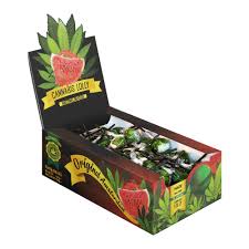 Wholesale Cannabis lollipops box Watermelon Kush | Sweet Bites