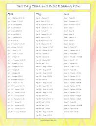 How to read the bible in a year for beginners. 365 Day Bible Reading Plan For Kids Kaylene Yoder