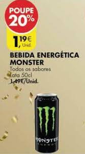 Promocao Bebida Energetica Monster 50cl Em Pingo Doce