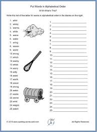 Alphabetize list is a free online tool that puts any list in alphabetical order. Put Words In Alphabetical Order Worksheets