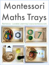 Montessori Maths Trays Racheous Montessori Activities Preschool Math Montessori Homeschool