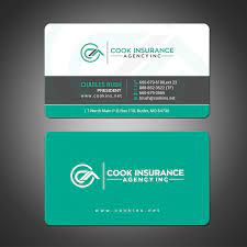 Getting startedgot a business idea? Upmarket Bold Insurance Business Card Design For Cook Insurance Agency By Chandrayaan Creative Design 21015711