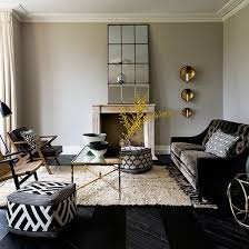Grey Living Room With Modern Rattan Armchair Living Room Decorating Ideal Home White Furniture Living Room Monochrome Interior Interior