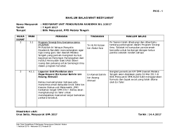 Julia joulim (gdm / setiausaha pengurusan) tempat : Doc Maklum Balas Minit Mesyuarat Syah 3479 Academia Edu