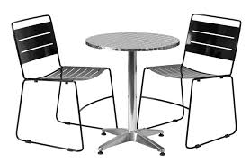 3 Piece Bistro Round Table 2 Metal Stack Chairs Set Outdoor Patio Deck Furniture Patio Deck Furniture Deck Furniture Chair Set