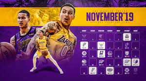 Schedule Wallpaper For The Los Angeles Lakers Regular Season 2019 20 Game Times Are Cet Made By Gergo Tobler Aka Tger S La Lakers Los Angeles Lakers Lakers