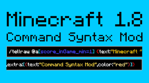 A command block is a block that can execute commands. Command Syntax Mod For Minecraft 1 8 Minecraftsix