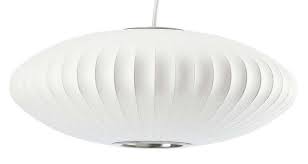 George nelson hanging sphere bubble lamp. Original George Nelson Bubble Lamp Saucer Pendant