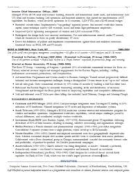 resume samples chief information