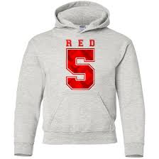 Red 5 Youth Hoodie Products Hoodies Red Youth