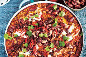 A quick and easy chilli con carne recipe from jamie oliver. Jamie S Chilli Con Carne With Popping Kidney Beans Recipe Recipes With Kidney Beans Bean Recipes Chilli Con