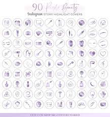 Beauty Purple Instagram Highlight Covers Highlight Icons Etsy Gray Instagram Instagram Highlight Icons Instagram Story