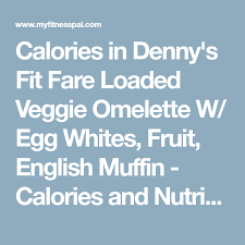 Calories In Dennys Fit Fare Loaded Veggie Omelette W Egg