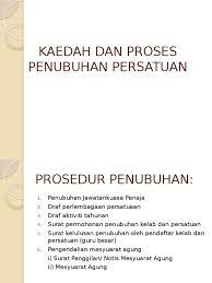 Penubuhan kelab dan persatuan sekolah. Kaedah Dan Proses Penubuhan Persatuan