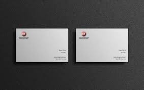 Free Modern Business Card Mockup On Black Background Business Card Mock Up Business Card Psd Modern Business Cards