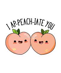I Ap Peach Iate You Fruit Food Pun Sticker By Punnybone Food Puns Cute Puns Cute Doodles