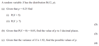 Exam Questions Binomial Distribution Examsolutions