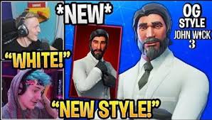 Fortnite now technically has two john wick skins, one of which is a parody, while the other is officially licensed. Streamers React To New White John Wick Og Skin Style In Fortnite Video Dailymotion