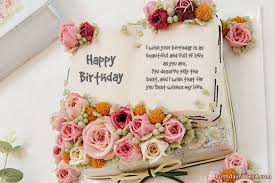 Warmest wishes for a very we hope you have a wonderful day full of friends, family, and cake! Flower Books Birthday Cake With Name