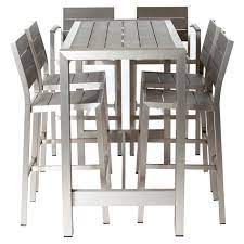 $50.00 coupon applied at checkout. Pangea Outdoor Betty Aluminum 7 Piece Rectangular Bar Height Patio Dining Set Walmart Com Walmart Com
