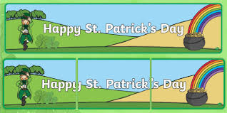 Maybe you would like to learn more about one of these? St Patrick S Day Banner Teacher Made