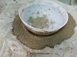 You will need is a large bowl. Soil Cement Bird Bath A Garden Art Diy Craft Tutorial